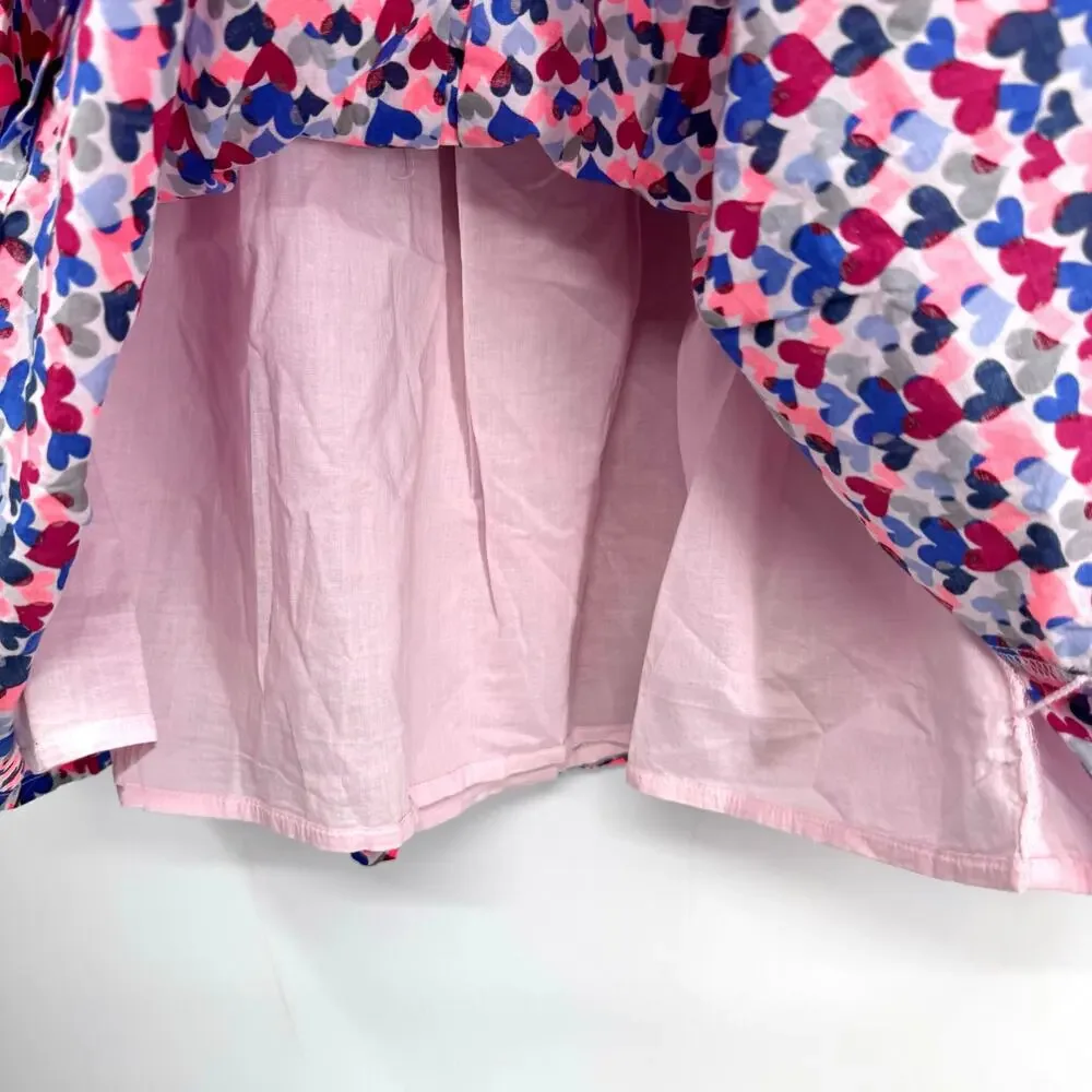 NEW GAP Full Skater Skirt Hearts Girls XXL 14 16 Pull On Casual Preppy Valentine